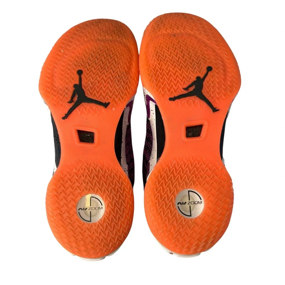 Nike Air Jordan ThirtySix 36 First‎ Light Basketball Shoes Purple Orange Mens 8